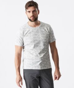 EPOCA UOMO / エポカ　ウォモ その他トップス | ボーダージャカードリーフプリントカットソー