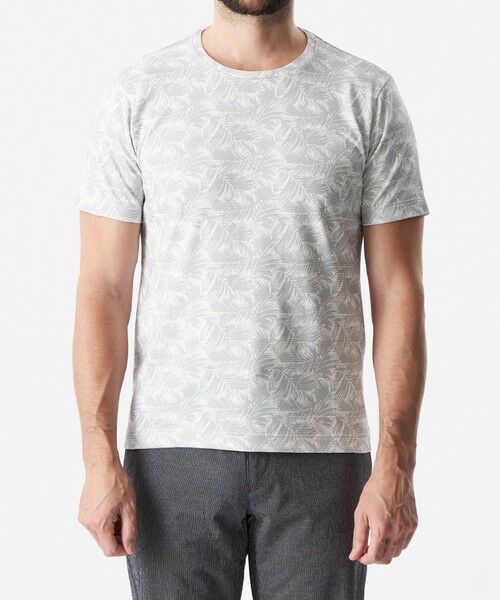 EPOCA UOMO / エポカ　ウォモ その他トップス | ボーダージャカードリーフプリントカットソー | 詳細3