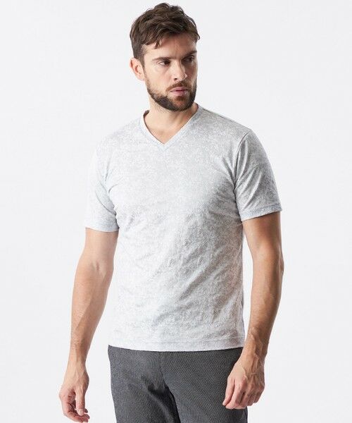 EPOCA UOMO / エポカ ウォモ その他トップス | デジタルカモフラカットソー(ライトグレー)