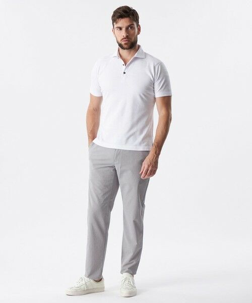 EPOCA UOMO / エポカ　ウォモ その他トップス | クラッシュジオメボーダーポロシャツ | 詳細1