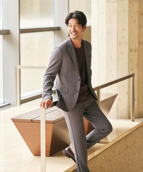 EPOCA UOMO / エポカ ウォモ その他アウター | 【セットアップ対応】ウェーブ千鳥ジャケット | 詳細1