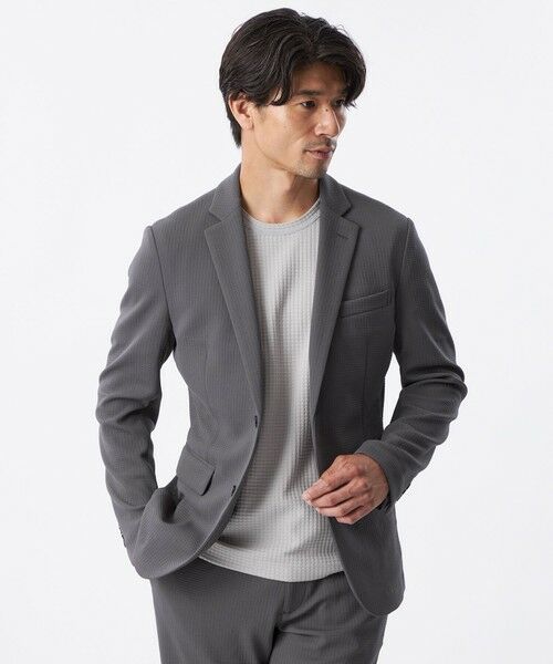 EPOCA UOMO / エポカ ウォモ その他アウター | 【セットアップ対応】ウェーブ千鳥ジャケット | 詳細2