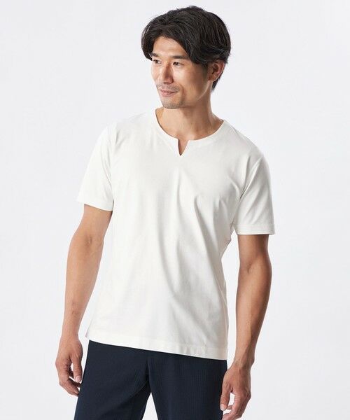 EPOCA UOMO / エポカ ウォモ その他トップス | ライトポンチキーネックカットソー(ホワイト)