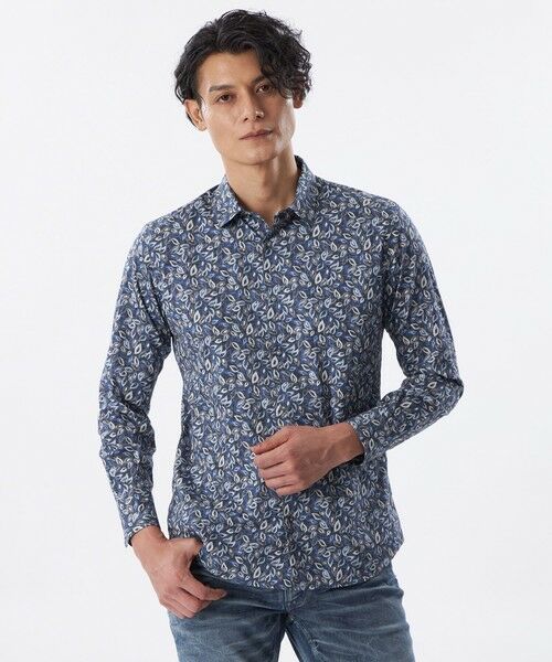 EPOCA UOMO/エポカ ウォモ 【PRIMA COLLECTION】インポートシャツ ネイビー 52 EPOCA UOMO/エポカ ウォモ 【PRIMA COLLECTION】インポートシャツ ネイビー 52