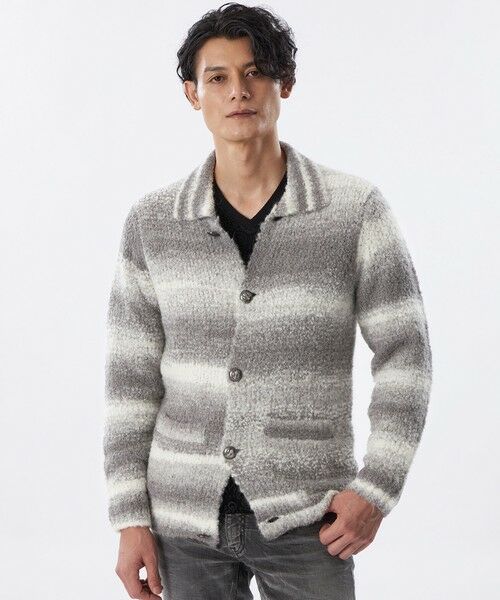 EPOCA UOMO / エポカ ウォモ その他トップス | 【PRIMA COLLECTION】アルパカブークレカーディガン(ライトグレー)