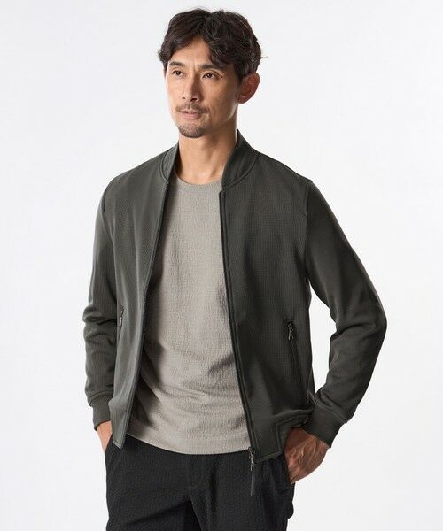 EPOCA UOMO / エポカ ウォモ その他トップス | 針抜きポリエステルライトブルゾン(グレー系2)