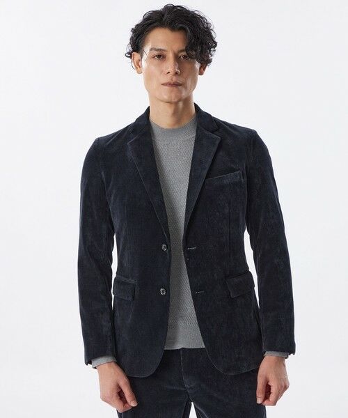 EPOCA UOMO / エポカ ウォモ その他アウター | 【セットアップ対応】細コーデュロイジャケット(ダークネイビー)