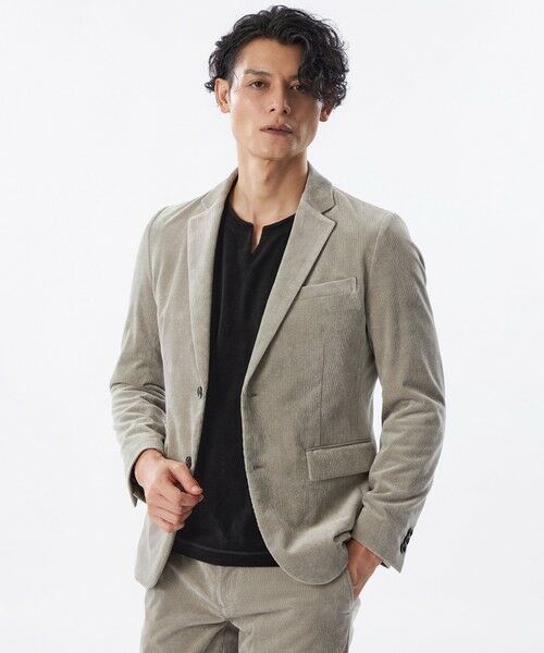 EPOCA UOMO / エポカ ウォモ その他アウター | 【セットアップ対応】細コーデュロイジャケット(ベージュ3)