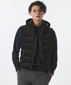 EPOCA UOMO / エポカ　ウォモ ブルゾン | ＊Safari11月号掲載＊ベロアツイルジャージーダウンベスト