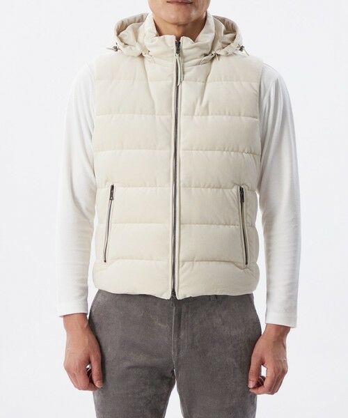 EPOCA UOMO / エポカ　ウォモ ブルゾン | ＊Safari11月号掲載＊ベロアツイルジャージーダウンベスト | 詳細3