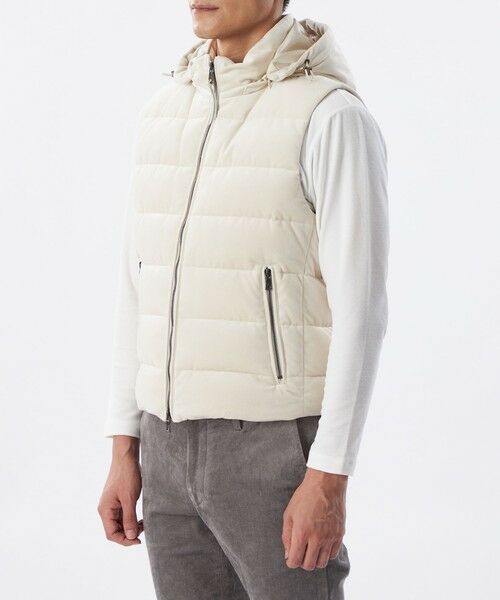 EPOCA UOMO / エポカ　ウォモ ブルゾン | ＊Safari11月号掲載＊ベロアツイルジャージーダウンベスト | 詳細4