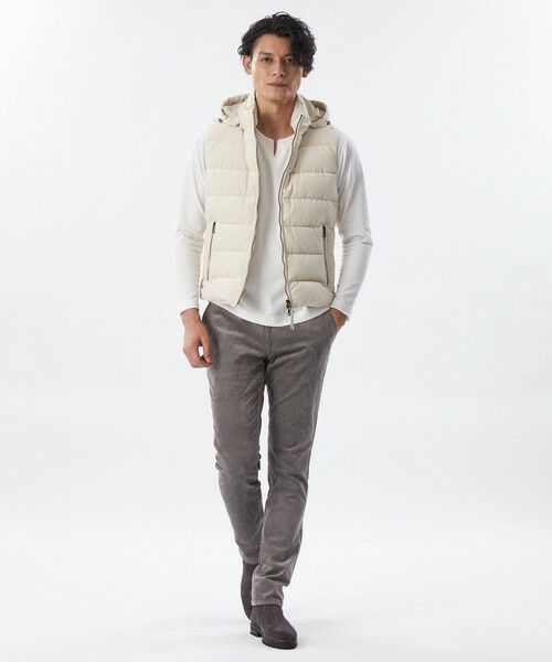 EPOCA UOMO / エポカ　ウォモ ブルゾン | ＊Safari11月号掲載＊ベロアツイルジャージーダウンベスト | 詳細1