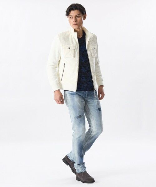 EPOCA UOMO / エポカ ウォモ その他トップス | 【PRIMA COLLECTION】クラッシュベロアプリーツブルゾン | 詳細1