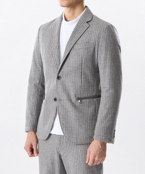 EPOCA UOMO / エポカ ウォモ その他アウター | 【セットアップ対応】ストライプ中わたジャケット | 詳細4