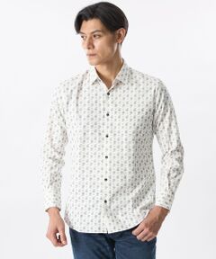 EPOCA UOMO / エポカ　ウォモ シャツ・ブラウス | 細コールペイズリープリントシャツ