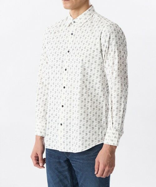 EPOCA UOMO / エポカ　ウォモ シャツ・ブラウス | 細コールペイズリープリントシャツ | 詳細4