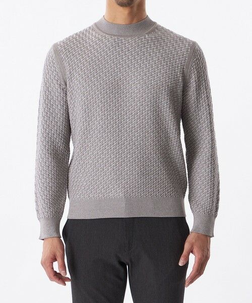 EPOCA UOMO / エポカ ウォモ その他トップス | ミックスモックネックニット | 詳細3