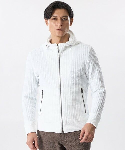 EPOCA UOMO / エポカ ウォモ その他トップス | ジグザグニットパーカ(ホワイト)