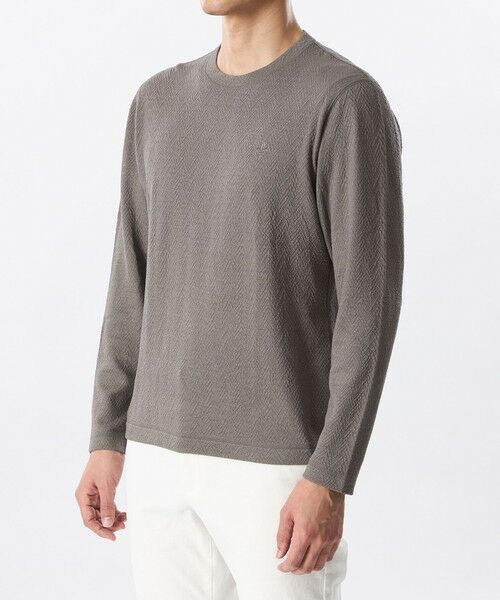 EPOCA UOMO / エポカ　ウォモ その他トップス | クラッシュヘリンボーンブリスターカットソー | 詳細5