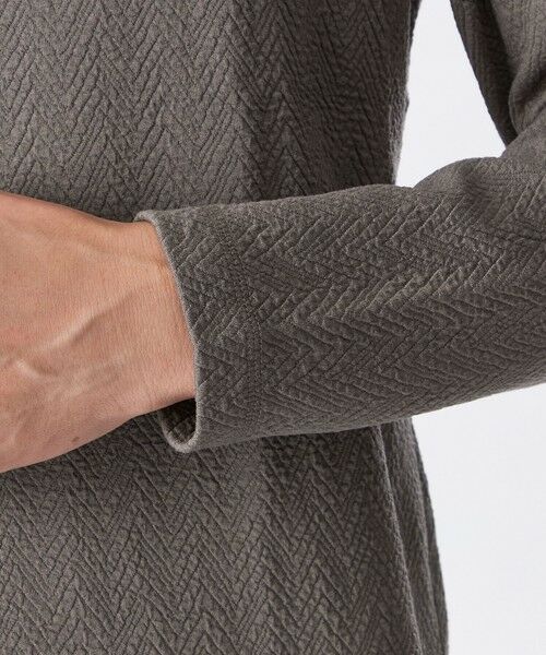 EPOCA UOMO / エポカ　ウォモ その他トップス | クラッシュヘリンボーンブリスターカットソー | 詳細7