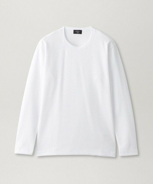 EPOCA UOMO / エポカ　ウォモ その他トップス | トライアングルブリスターロングTシャツ（ホワイト）