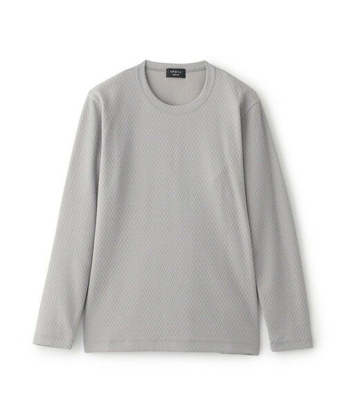 EPOCA UOMO / エポカ　ウォモ その他トップス | トライアングルブリスターロングTシャツ（グレー系1）