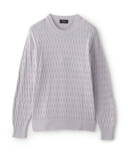 EPOCA UOMO / エポカ　ウォモ その他トップス | スーピマコットンニット（ライトグレー）