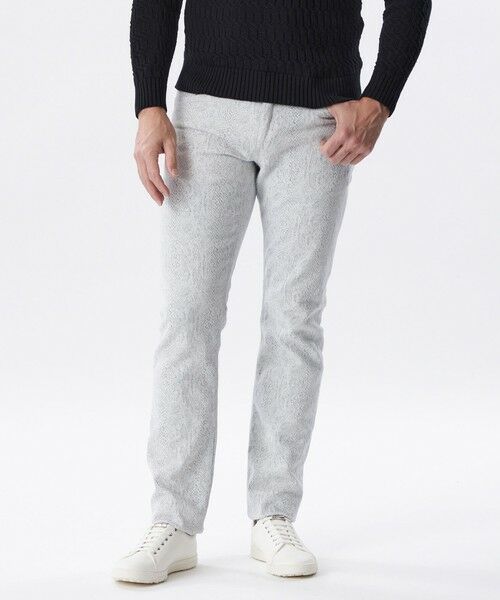 EPOCA UOMO / エポカ　ウォモ その他パンツ | パイソンジャカードデニムパンツ（ホワイト）