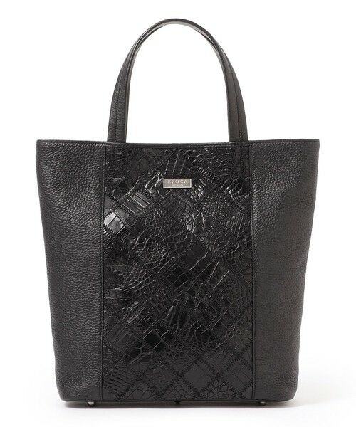 EPOCA UOMO / エポカ　ウォモ ショルダーバッグ | 【PRIMA COLLECTION】クロコトート（ブラック）