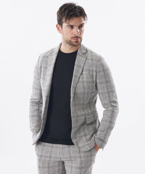 EPOCA UOMO / エポカ　ウォモ その他アウター | 【PRIMA COLLECTION】チェックパターンジャケット（グレー）