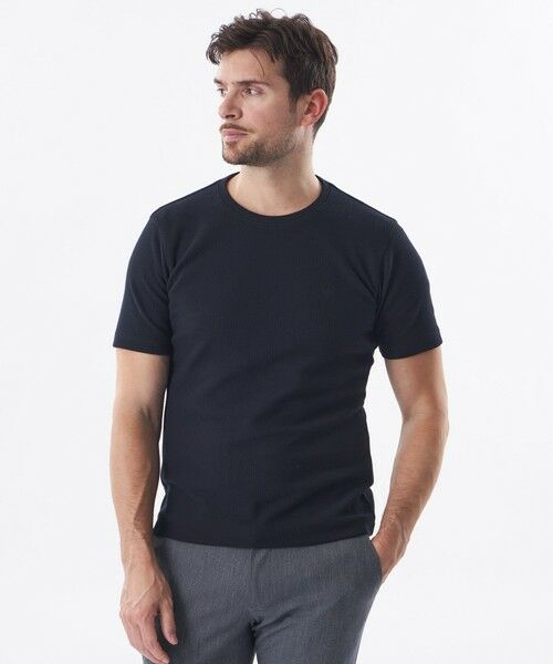 EPOCA UOMO / エポカ　ウォモ その他トップス | 【WEB&一部店舗限定】鹿の子ジャージーカットソー（ダークネイビー）