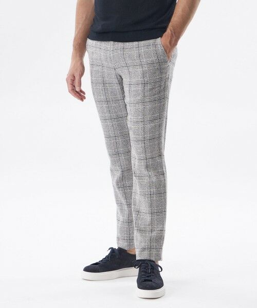 EPOCA UOMO / エポカ　ウォモ その他パンツ | 【PRIMA COLLECTION】チェックパターンパンツ（グレー）
