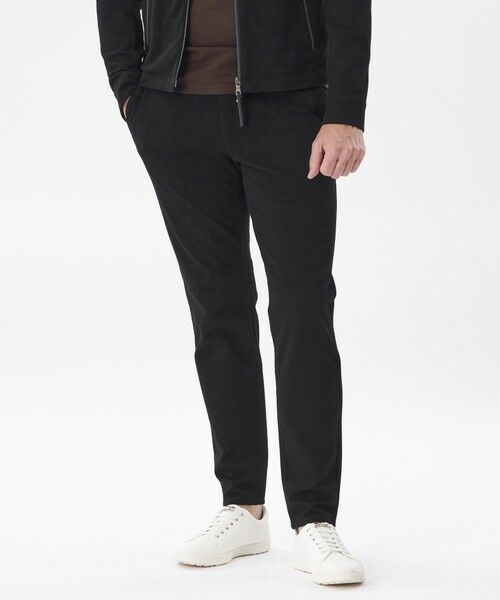 EPOCA UOMO / エポカ　ウォモ その他パンツ | ミニワッフルジャージーパンツ（ブラック）