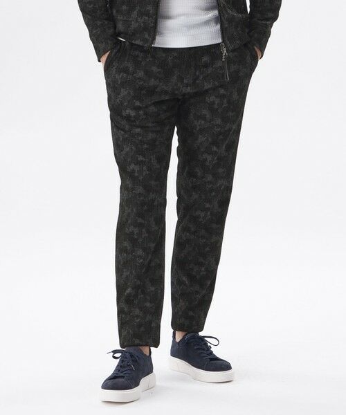EPOCA UOMO / エポカ　ウォモ その他パンツ | 【PRIMA COLLECTION】ラインカモフラプリントパンツ（ブラック）