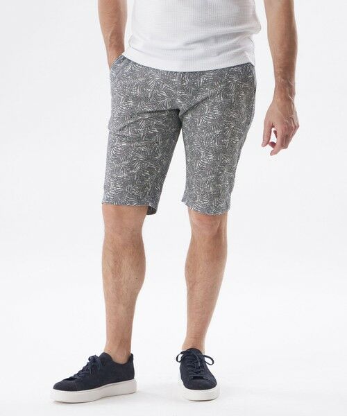 EPOCA UOMO / エポカ　ウォモ その他パンツ | 【PRIMA COLLECTION】リーフにじみプリントショートパンツ（グレー）