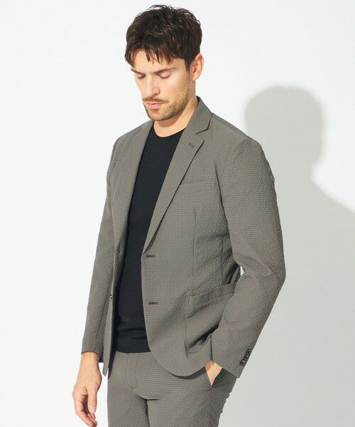 EPOCA UOMO / エポカ　ウォモ その他アウター | 【セットアップ対応】シアサッカージャケット（グリーン5）