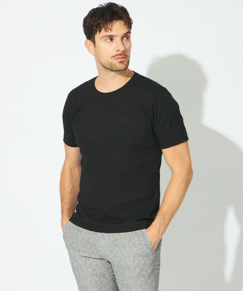 EPOCA UOMO / エポカ　ウォモ その他トップス | デジタルピクセルカットソー（ブラック）