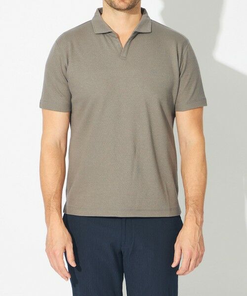 EPOCA UOMO / エポカ　ウォモ その他トップス | ダブルジャカードスキッパーポロシャツ | 詳細3