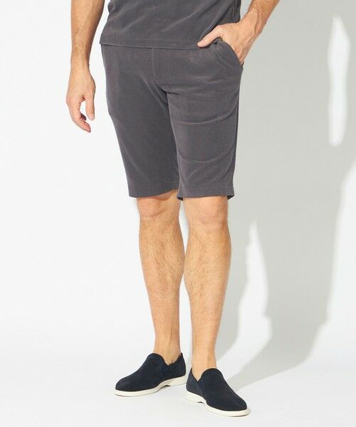 EPOCA UOMO / エポカ ウォモ その他パンツ | 【Safari Lounge別注】ハイゲージパイルショートパンツ(グレー系2)