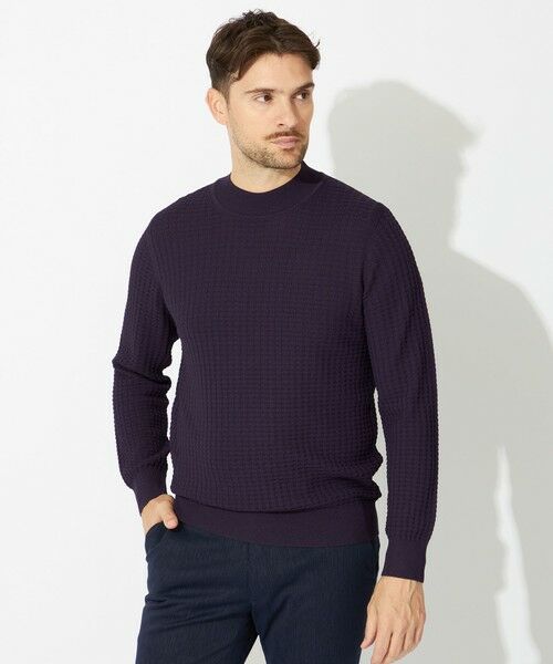 EPOCA UOMO / エポカ ウォモ その他トップス | 【WEB&一部店舗限定】ドライタッチモックニット(パープル系その他)