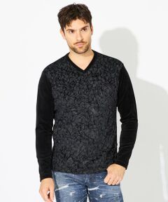 EPOCA UOMO / エポカ　ウォモ その他トップス | 【PRIMA COLLECTION】メッシュ別珍ジャージーカットソー