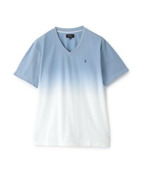 EPOCA UOMO / エポカ　ウォモ その他小物 | コードレーンVネックTシャツ（ブルー）