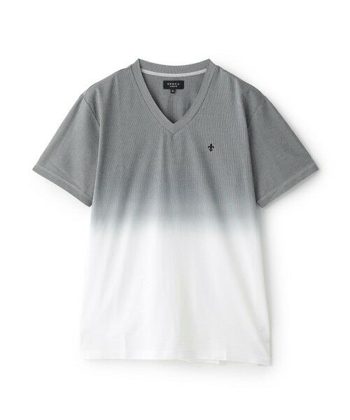 EPOCA UOMO / エポカ　ウォモ その他小物 | コードレーンVネックTシャツ（ダークネイビー）