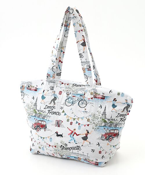 Erwan L/アルワン エル トートバッグ ジップ付 M Douce France Mサイズ Erwan L/アルワン エル トートバッグ ジップ付 M Douce France Mサイズ