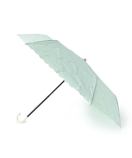 ESPERANZA / エスペランサ 傘 | 【晴雨兼用】プチフラワー刺繍折り畳み傘 | 詳細1