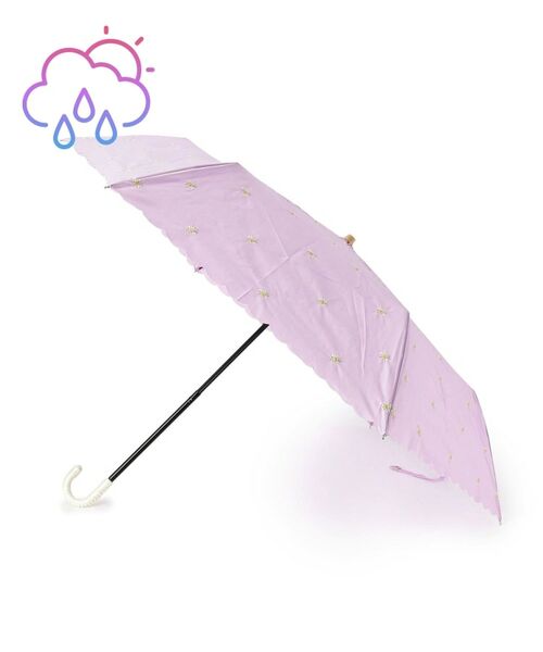 ESPERANZA / エスペランサ 傘 | 【晴雨兼用】プチフラワー刺繍折り畳み傘 | 詳細5