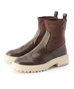 ESPERANZA / エスペランサ ブーツ（ショート丈） | 【KLC BY esp】ウイングチップソックストラックソールブーツ