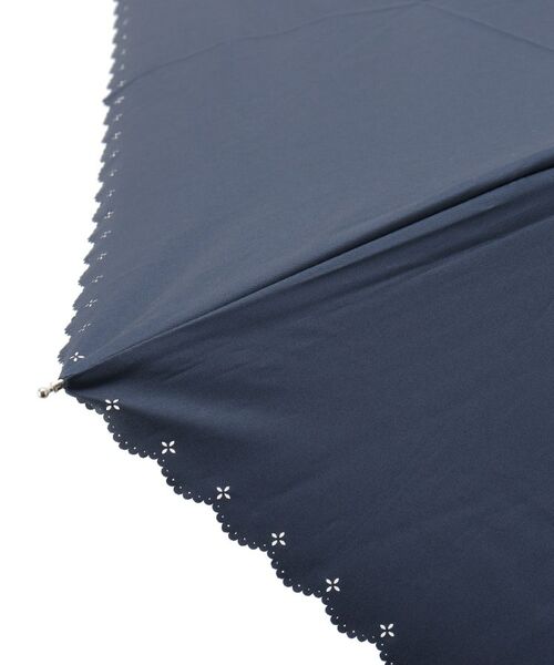 ESPERANZA / エスペランサ 傘 | 【晴雨兼用】PUヒートカットリボンプリント折り畳み傘 | 詳細5