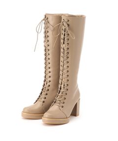 ESPERANZA / エスペランサ ブーツ（ショート丈） | 【内側ファスナー】20ホールレースアップロングブーツ