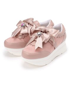 ESPERANZA / エスペランサ スニーカー | ビジューリボン付き2WAY厚底スニーカー